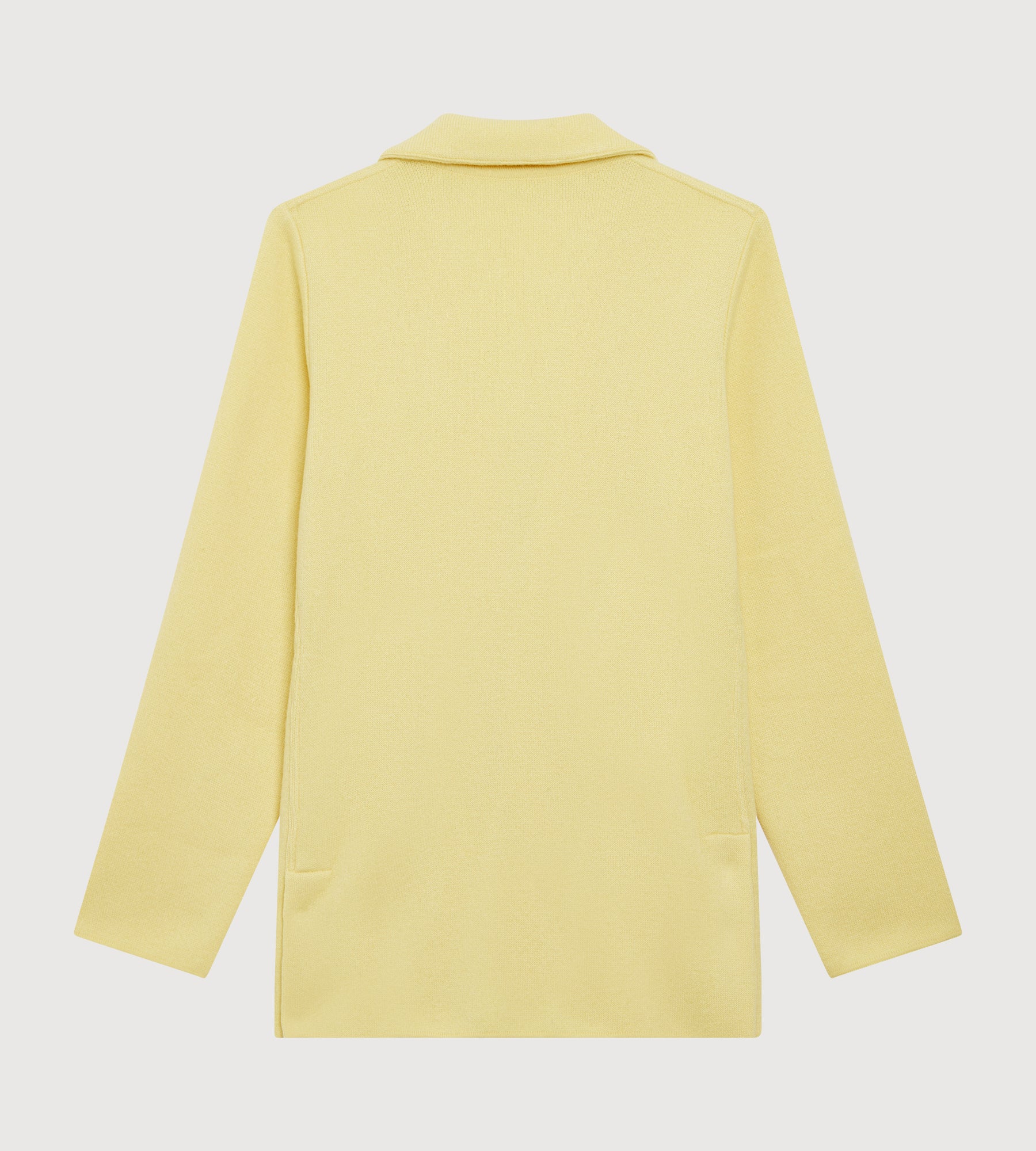 Cardigan en cachemire jaune