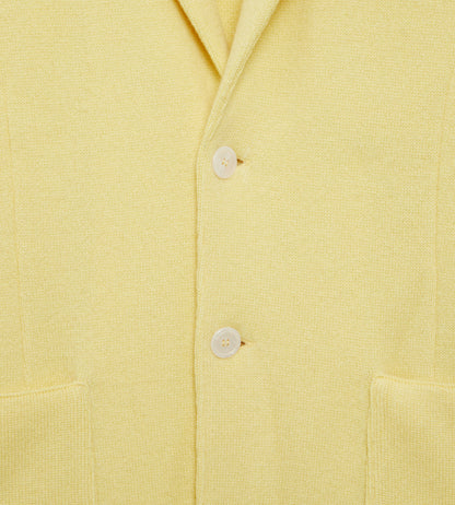 Cardigan en cachemire jaune