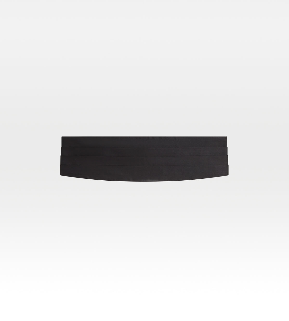 Ceinture de smoking noir en soie