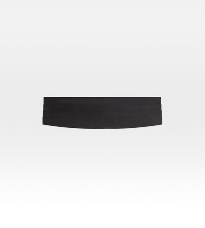 Ceinture de smoking noir en soie