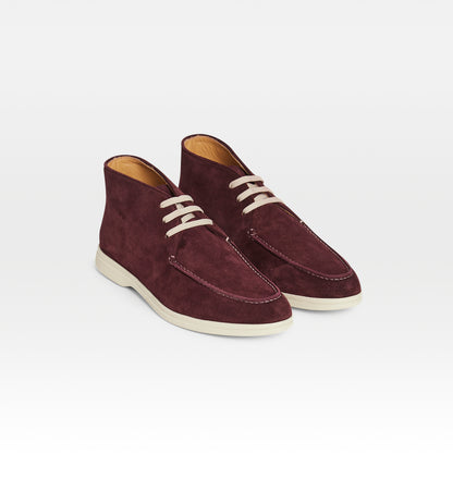 Chaussures en suède aubergine