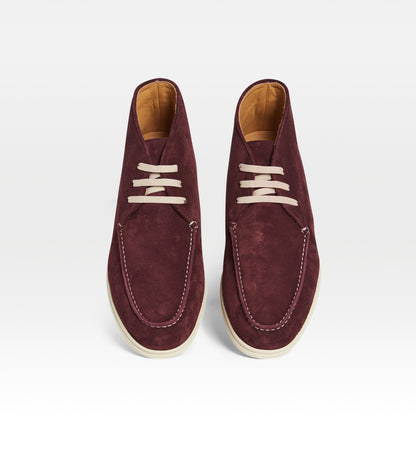 Chaussures en suède aubergine