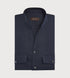 Chemise bleu cobalt à col indien