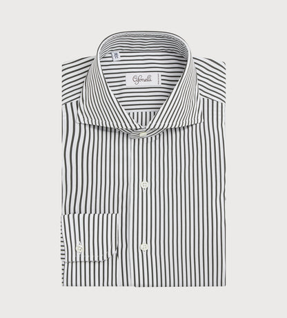 Chemise grise à rayures