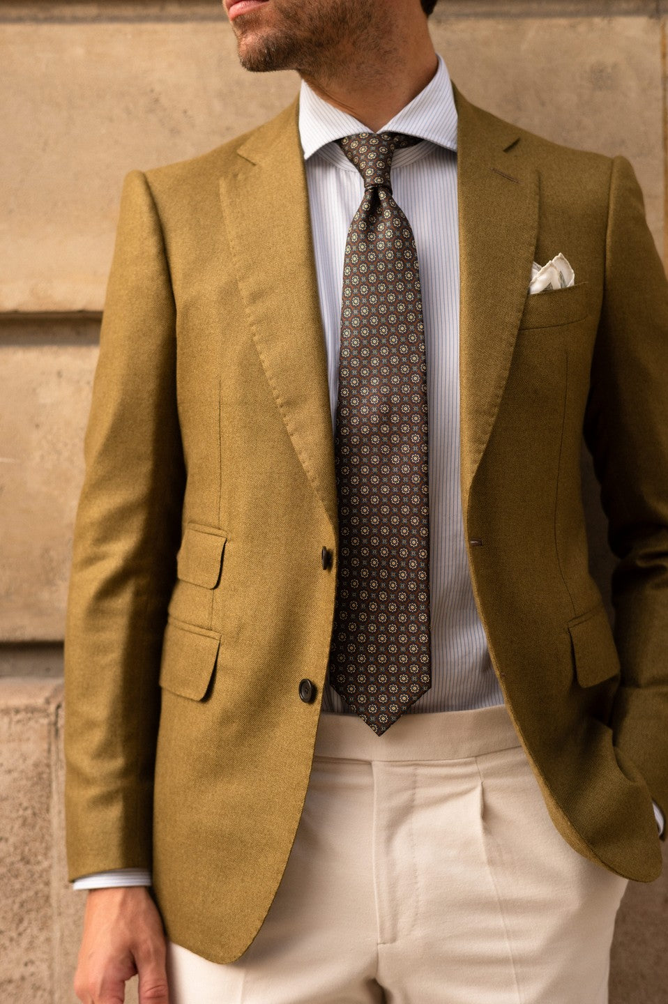 Veste verte en cachemire