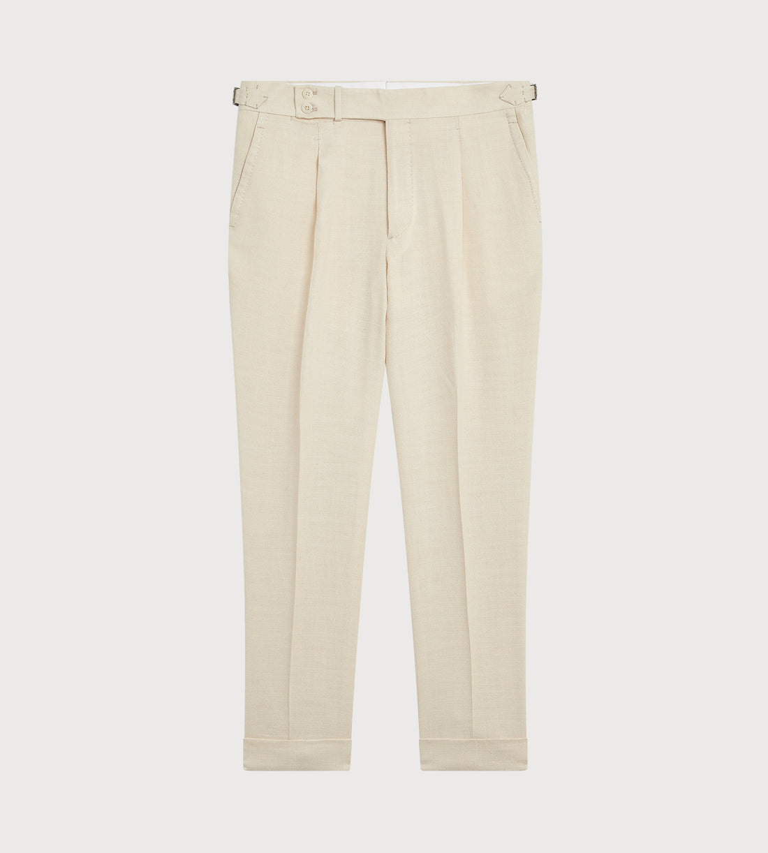 Pantalon en soie et lin