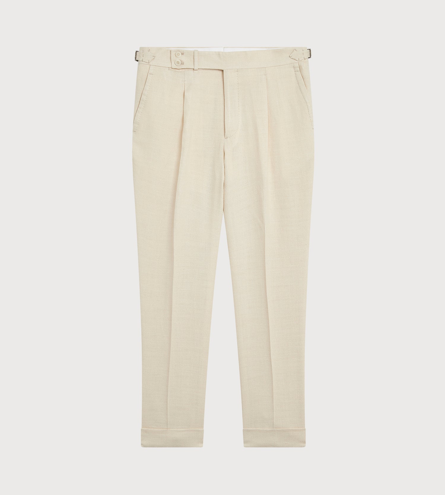 Pantalon en soie et lin