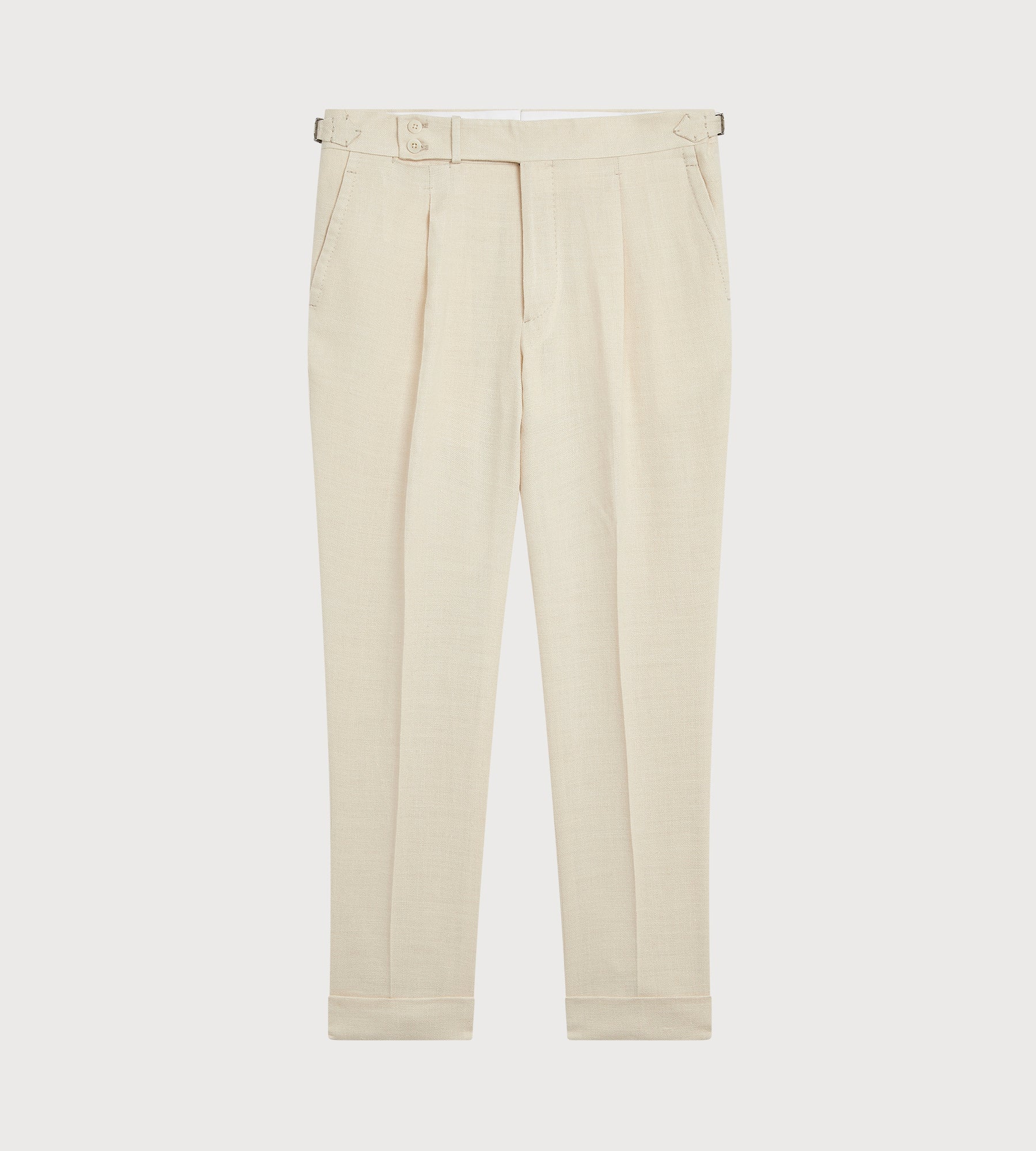 Pantalon en soie et lin