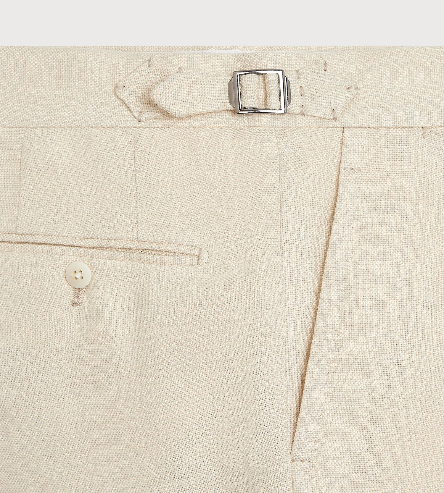 Pantalon en soie et lin