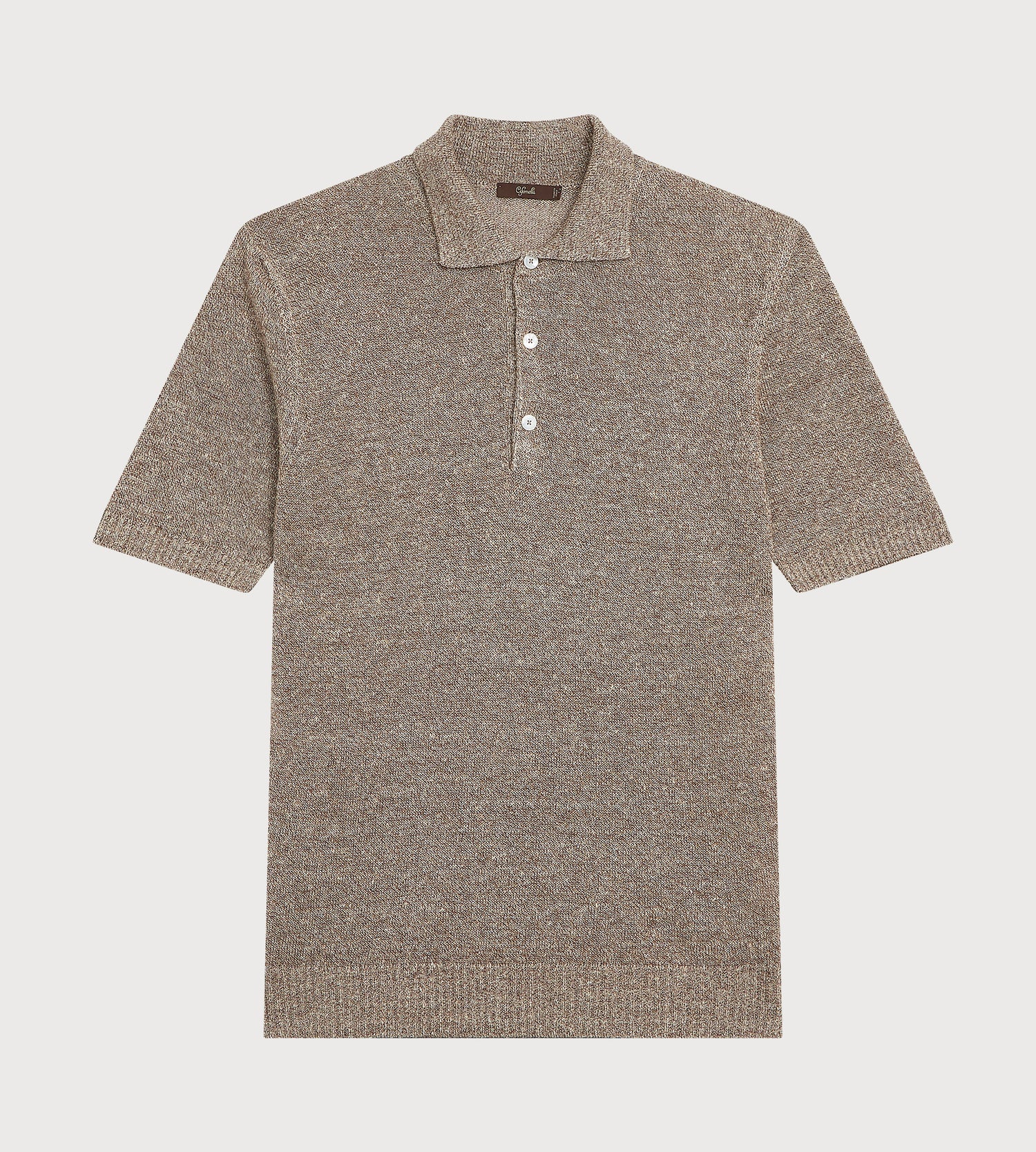 Polo texturé en coton