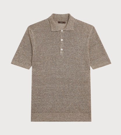 Polo texturé en coton