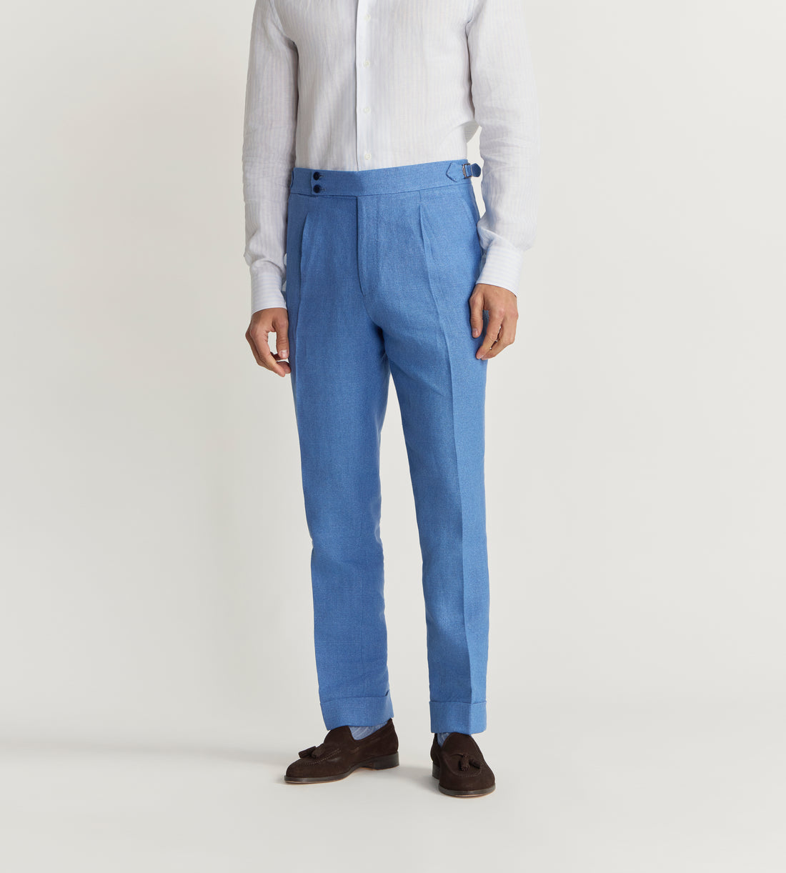 Pantalon en lin et coton