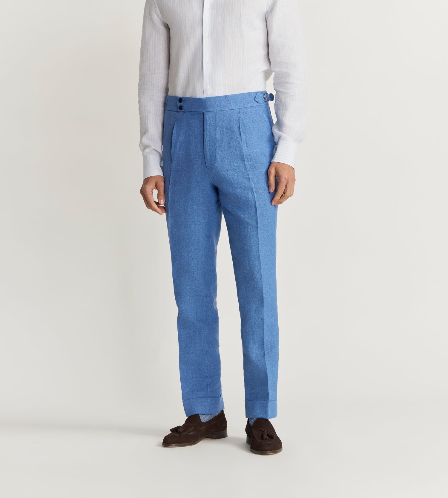 Pantalon en lin et coton