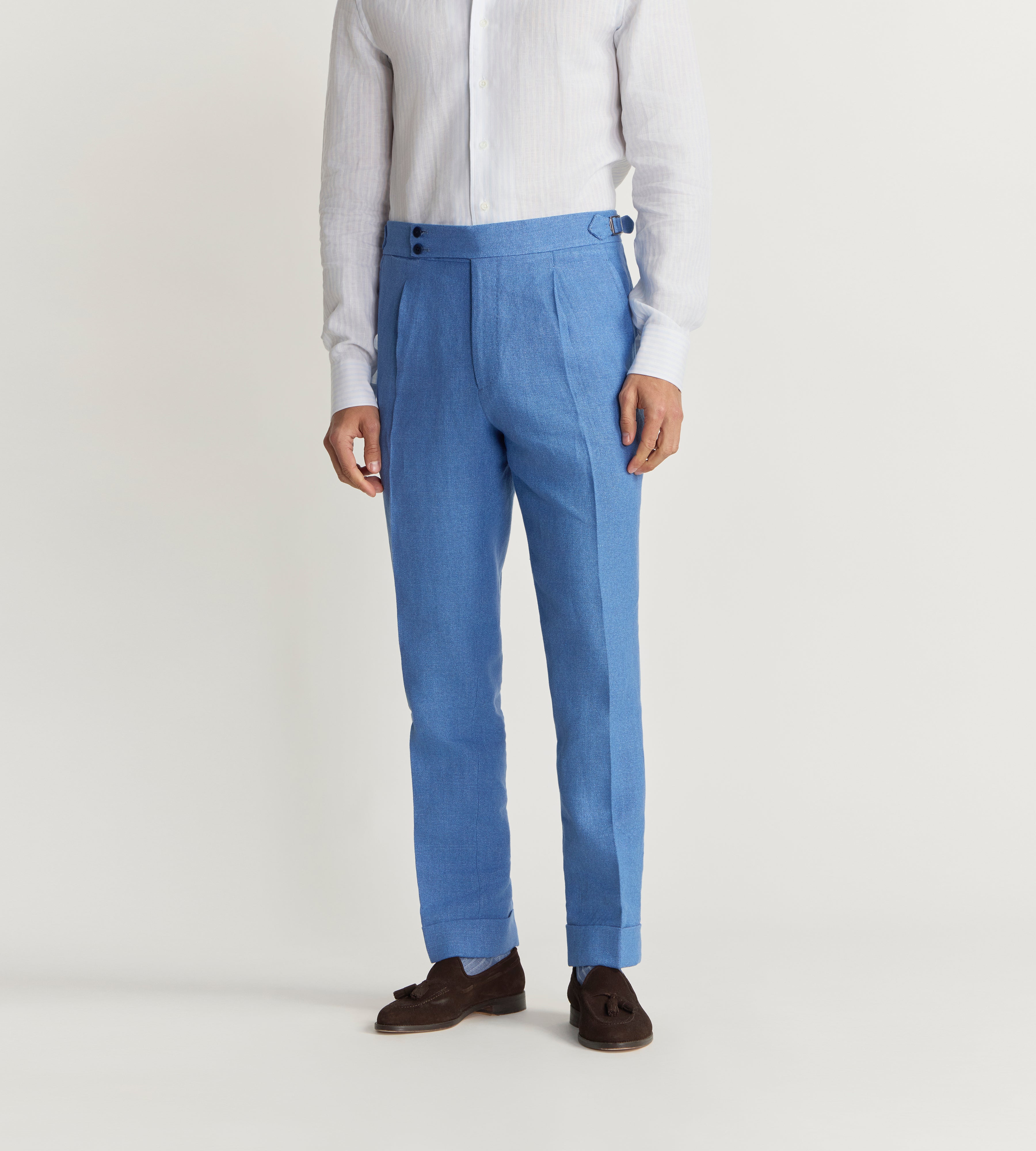 Pantalon en lin et coton