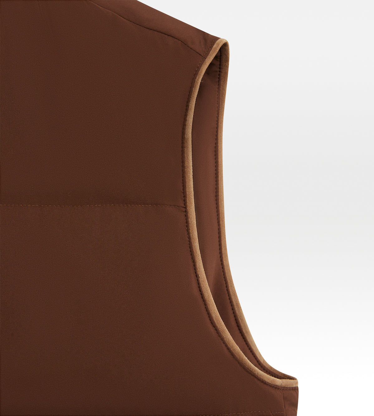 Doudoune sans manches marron