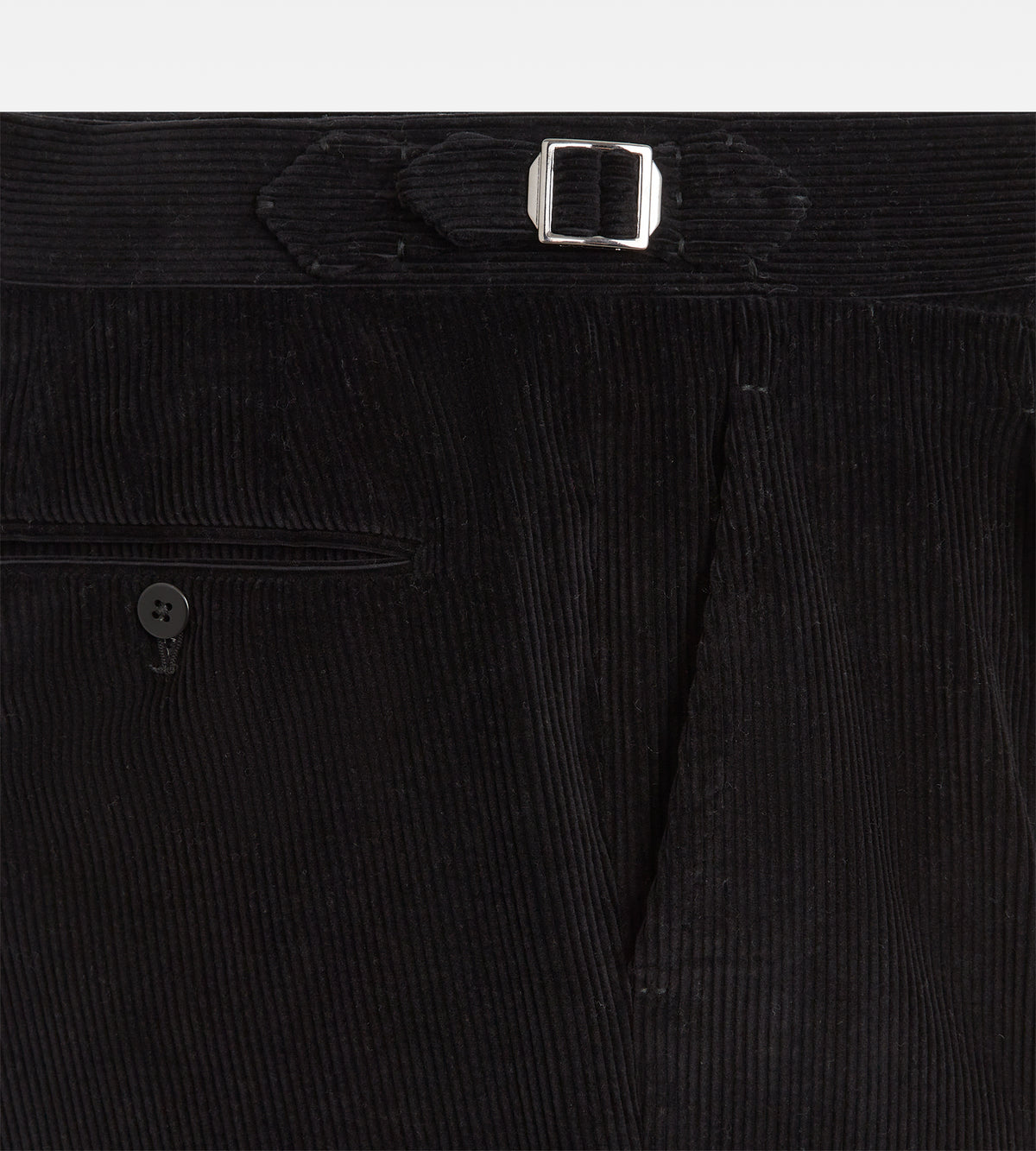 Pantalon en coton bleu marine