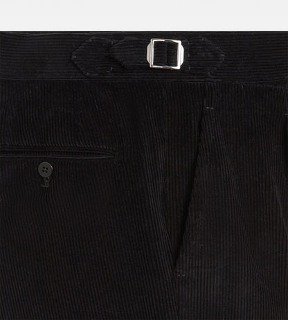 Pantalon en coton bleu marine