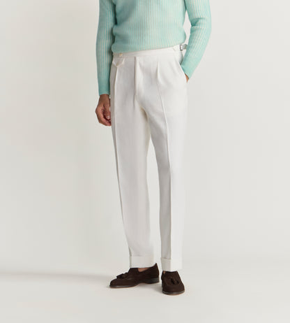 Pantalon en lin et coton