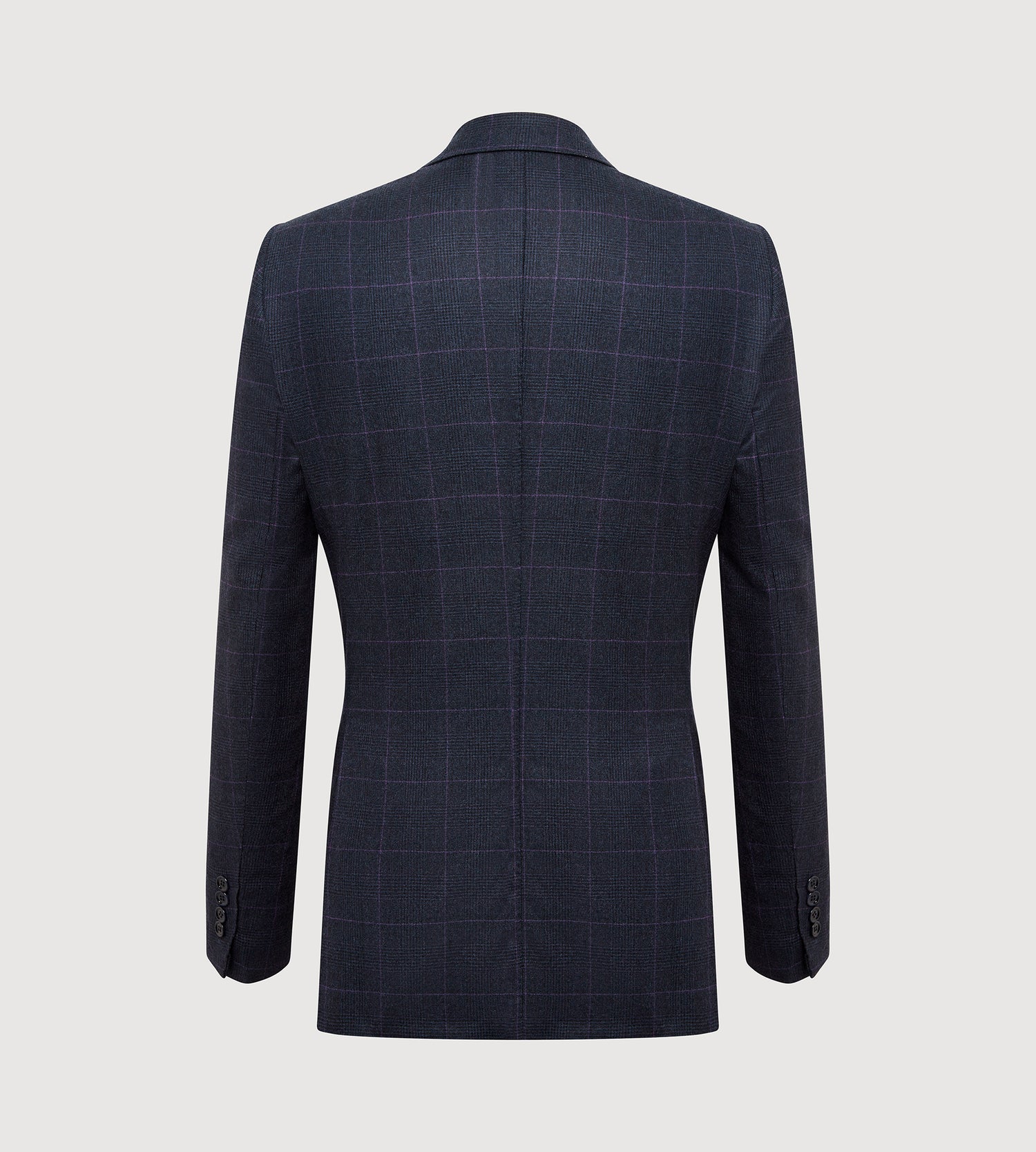 Costume 3 pièces bleu à motif Prince-de-Galles