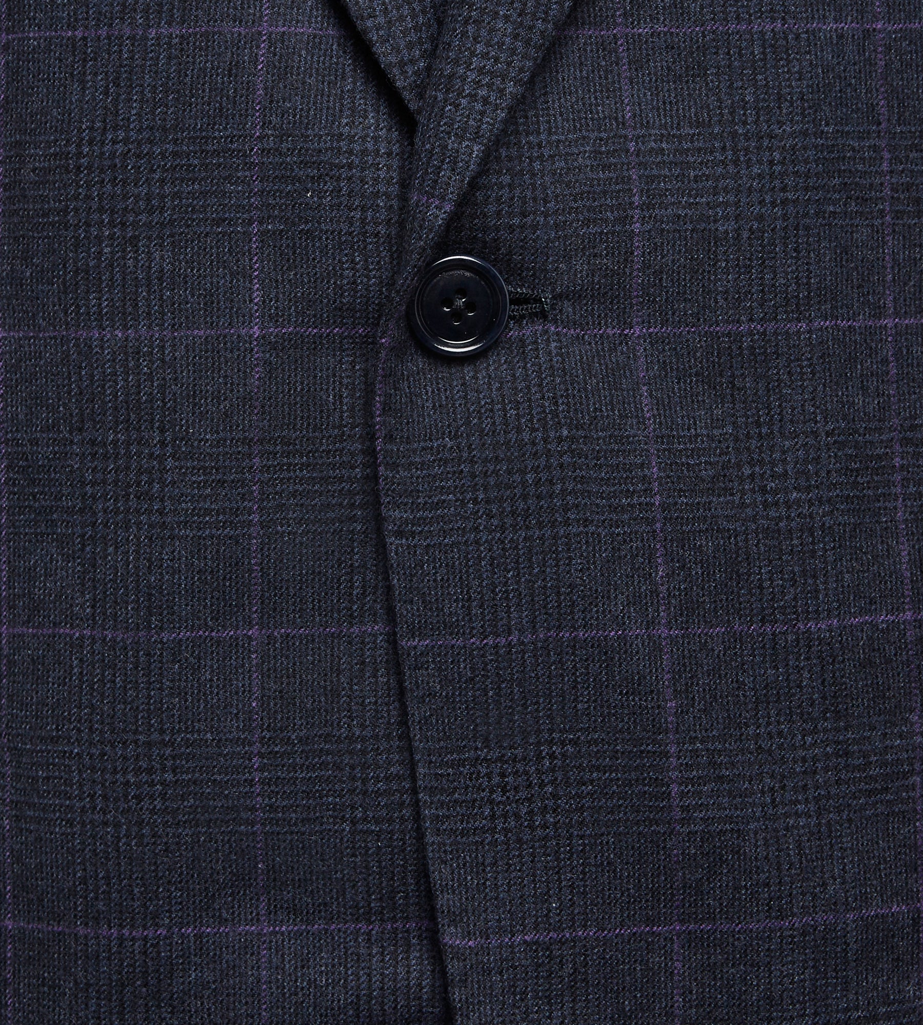 Costume 3 pièces bleu à motif Prince-de-Galles