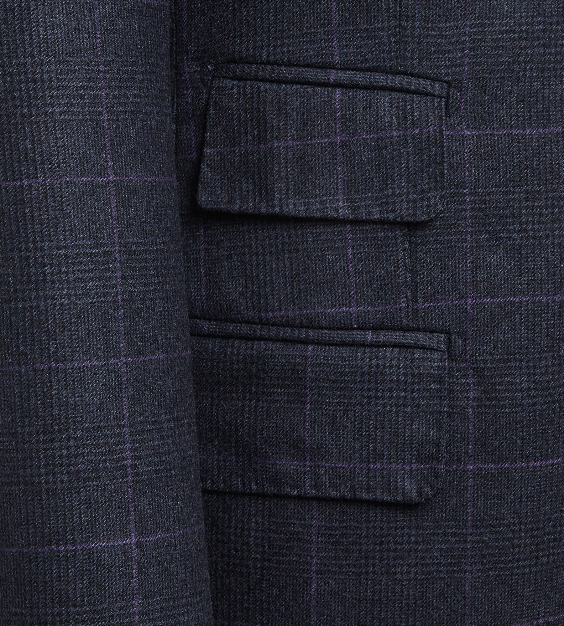 Costume 3 pièces bleu à motif Prince-de-Galles