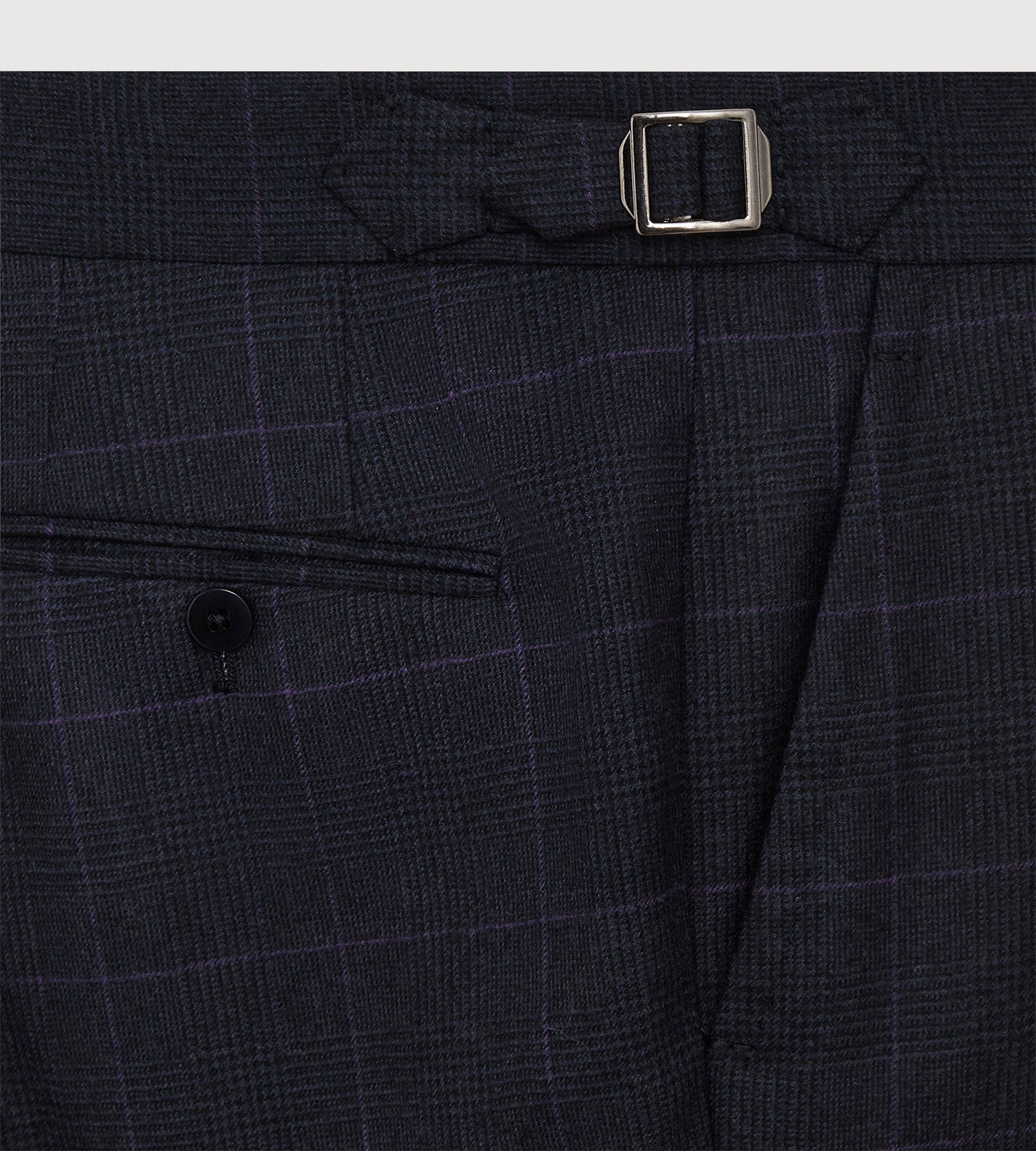 Costume 3 pièces bleu à motif Prince-de-Galles