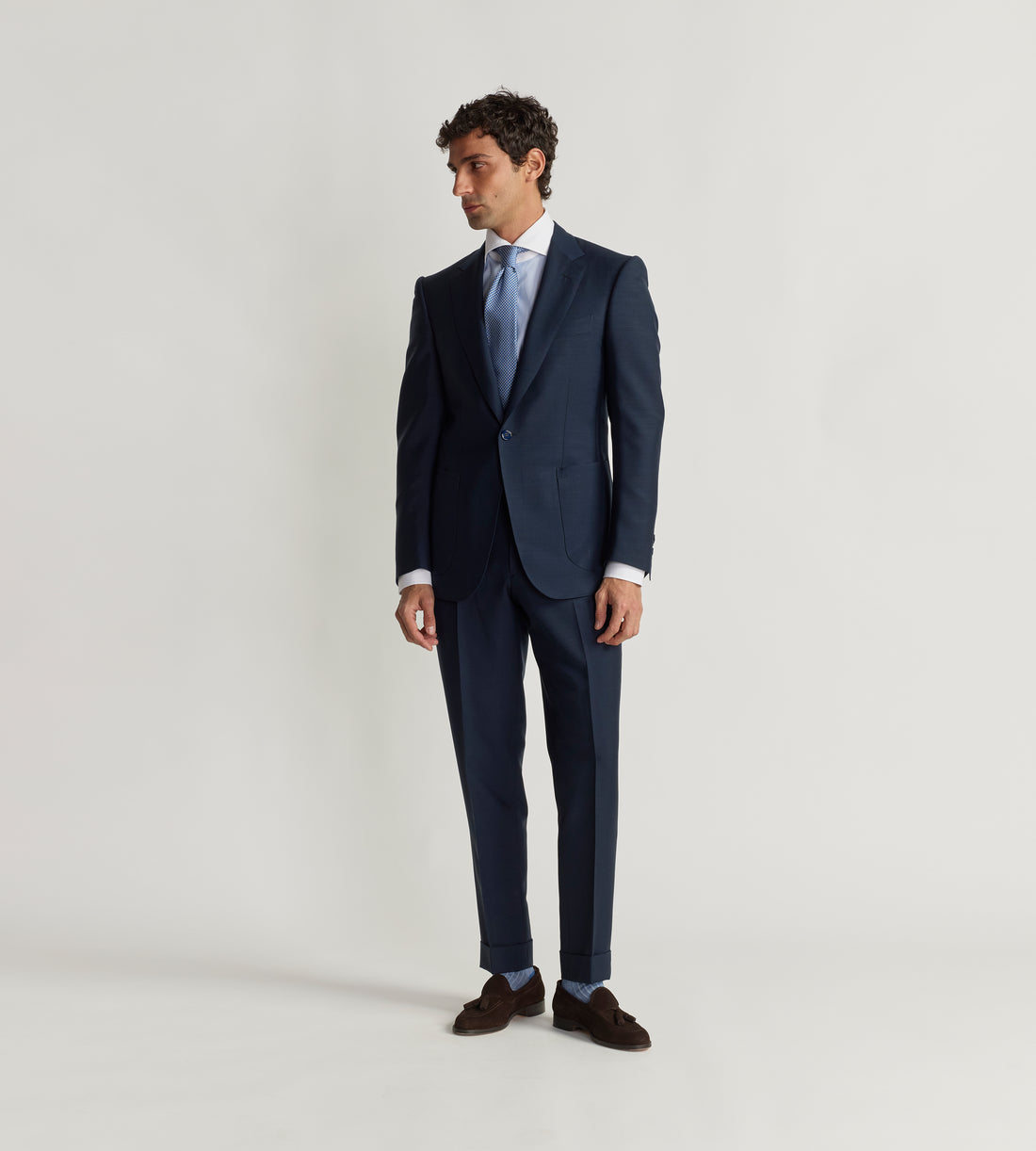 Costume bleu marine en laine