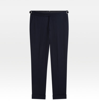Pantalon en flanelle bleu marine