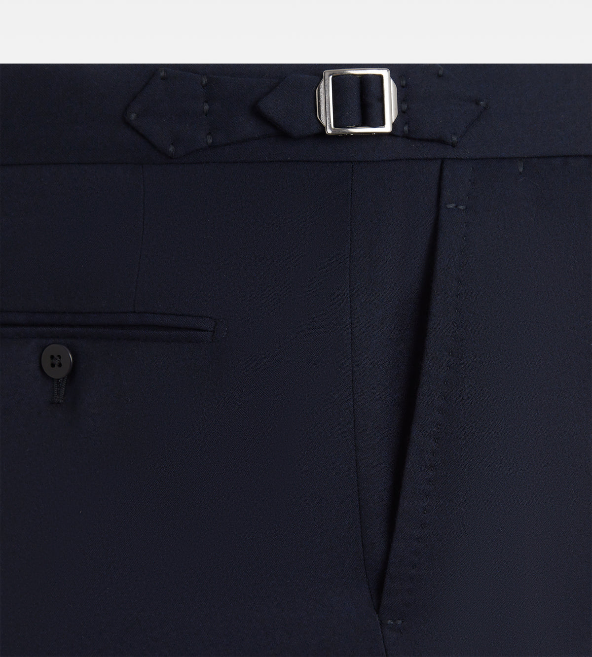 Pantalon en flanelle bleu marine