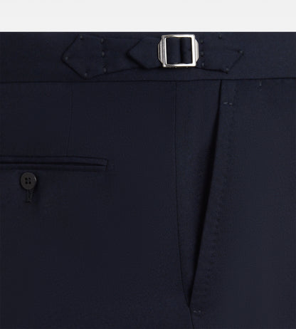 Pantalon en flanelle bleu marine