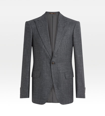 Costume en laine mélangée gris