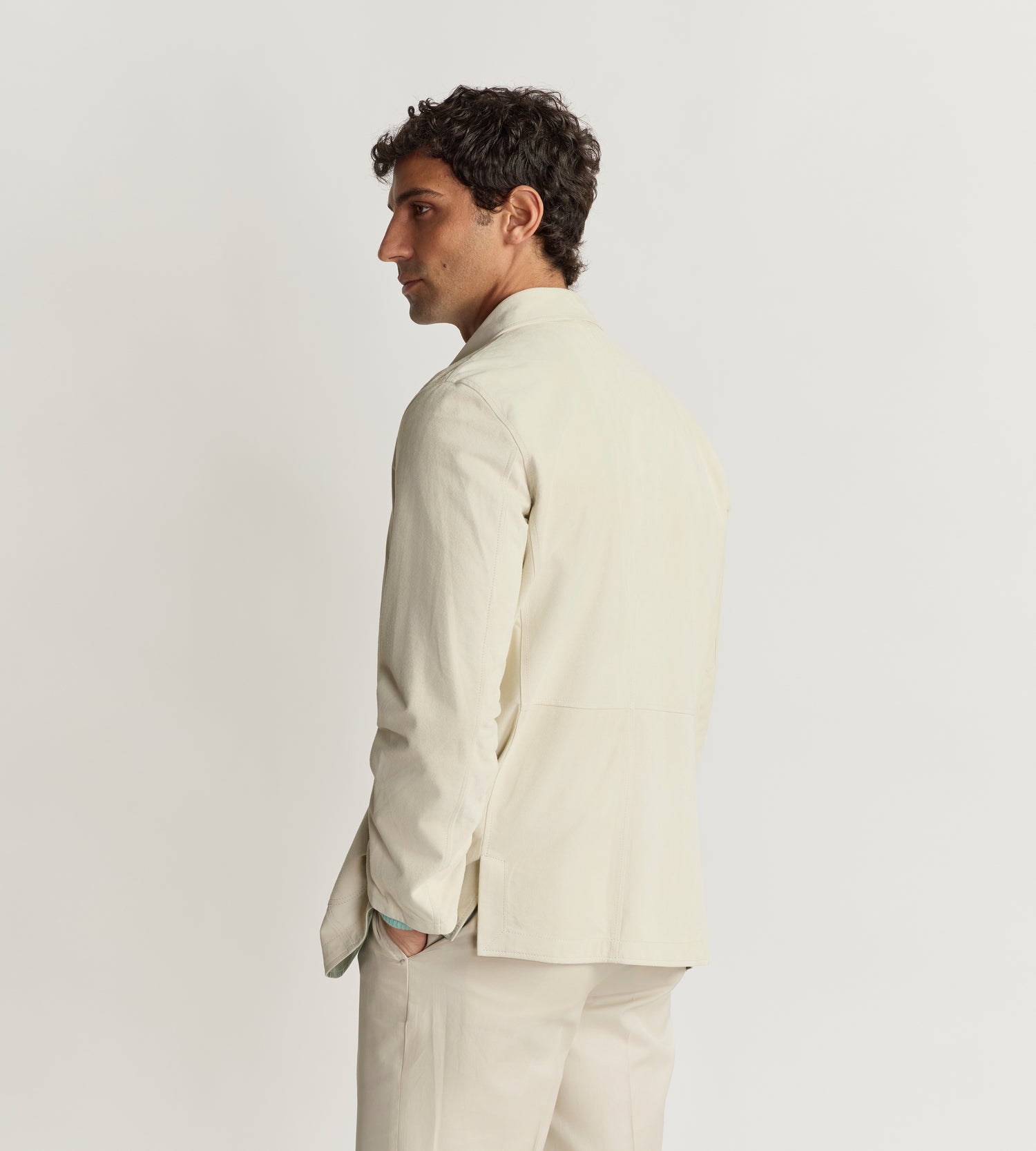 Veste légère en suède