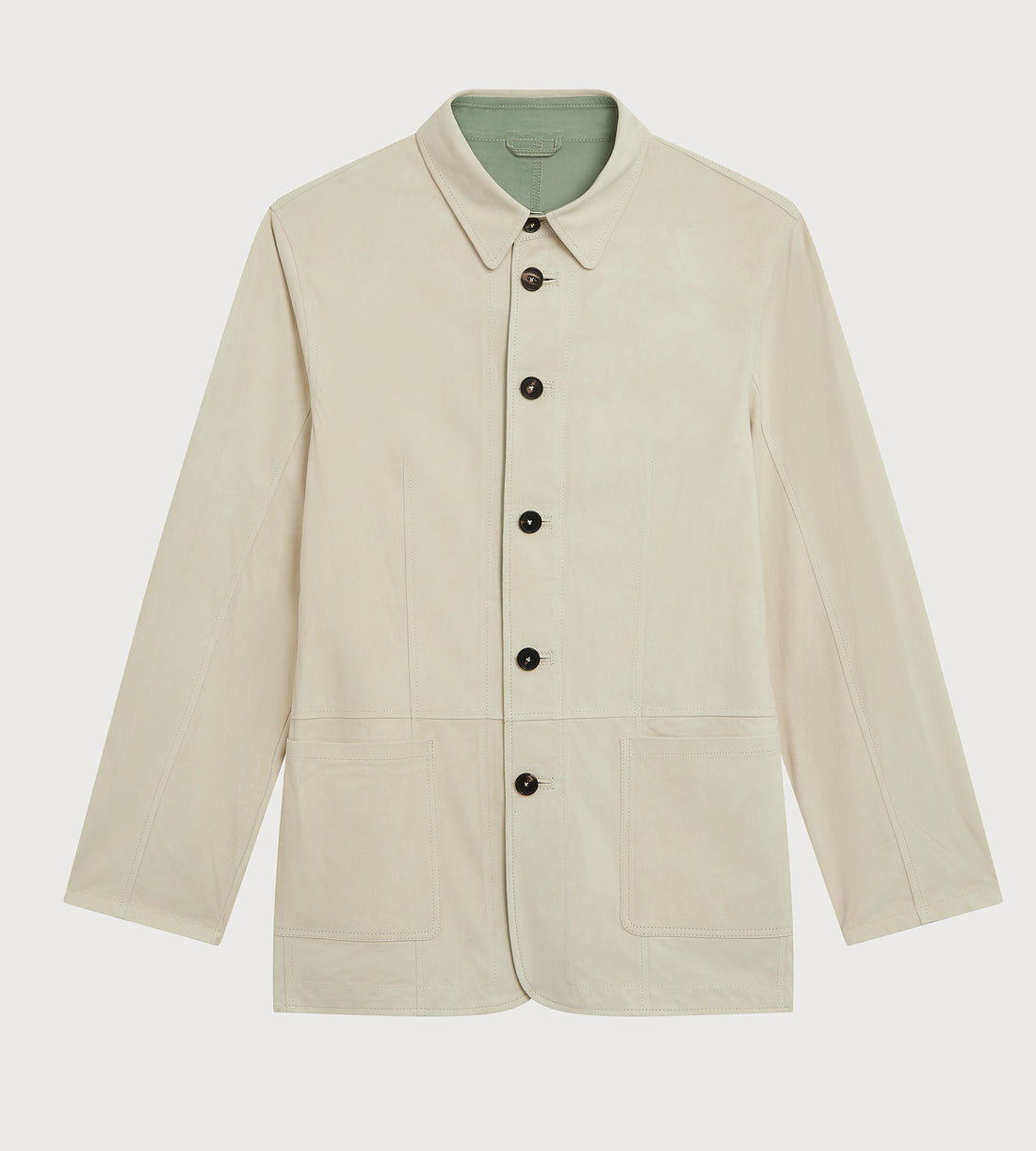 Light suede coat beige