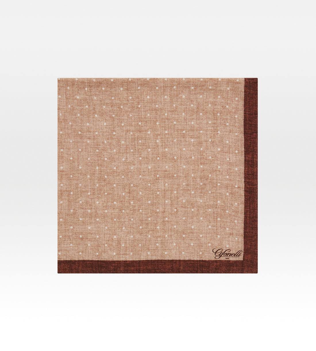 Foulard beige en laine