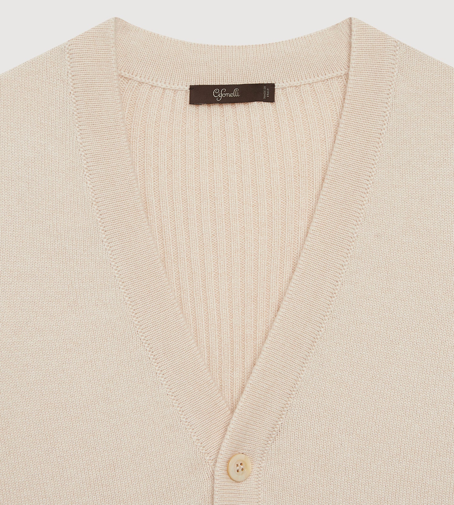 Gilet sans manche beige