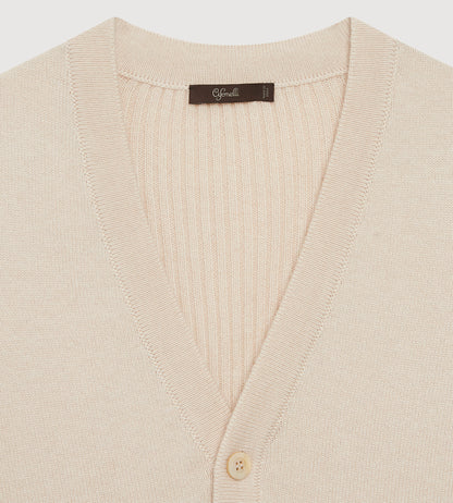 Gilet sans manche beige