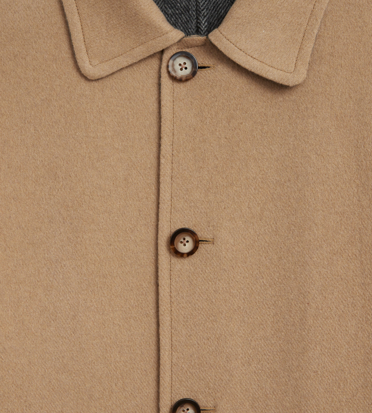Manteau réversible en cachemire à motif chevrons
