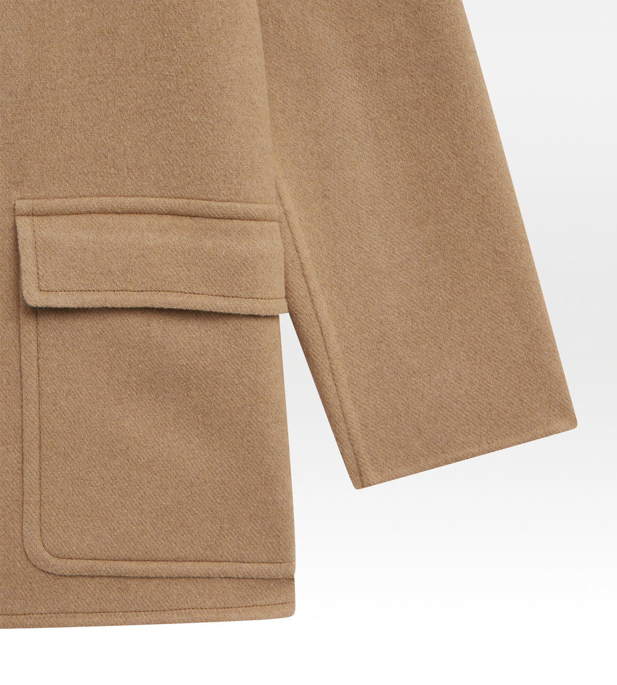 Manteau réversible en cachemire à motif chevrons