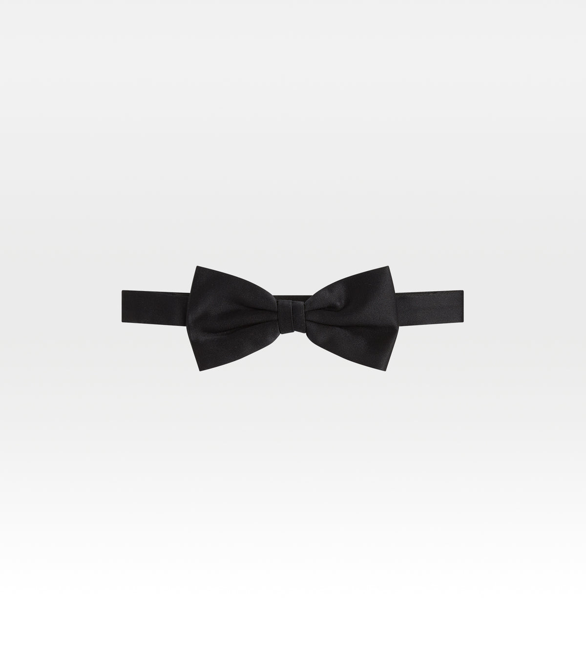 Noeud papillon noir en soie