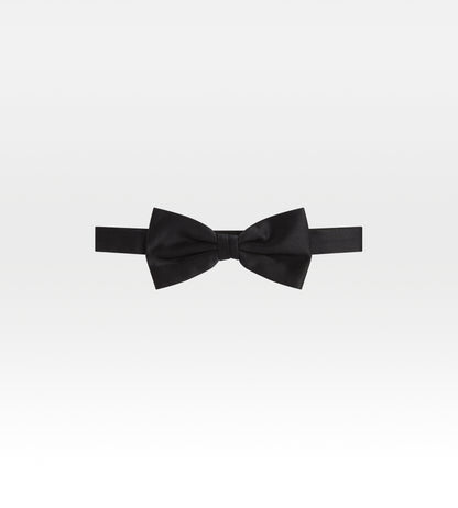 Noeud papillon noir en soie