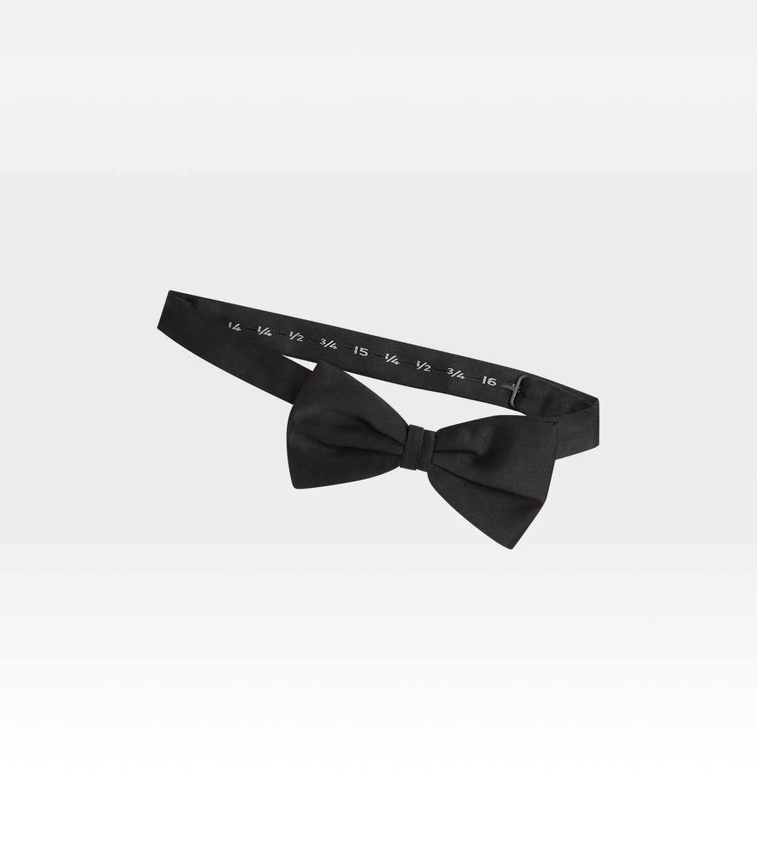 Noeud papillon noir en soie