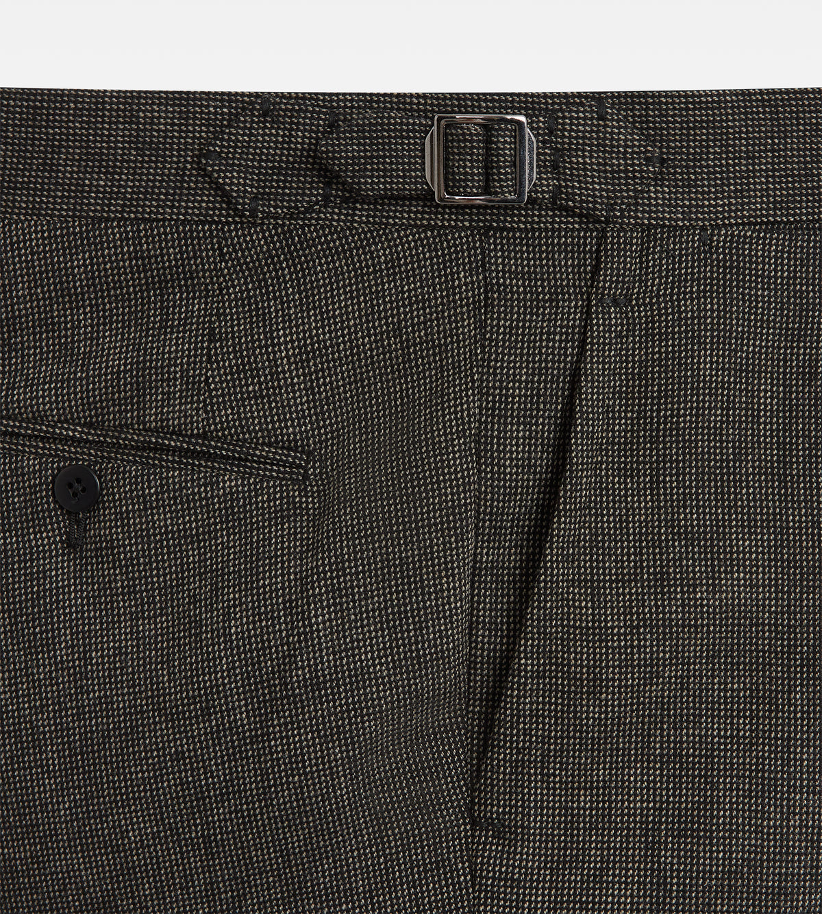 Costumes trois pièces en laine gris à motif caviar
