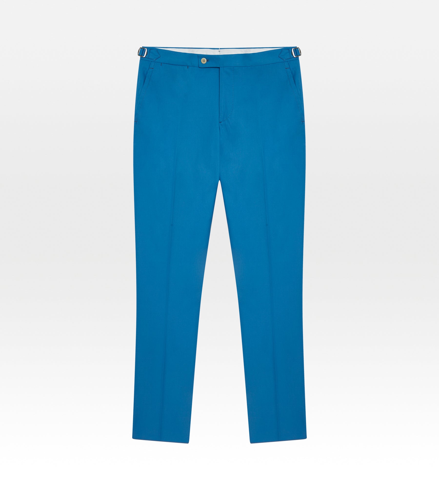 Pantalon classique en coton bleu