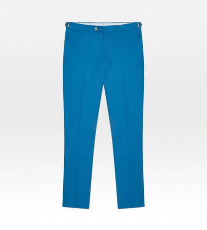 Pantalon classique en coton bleu