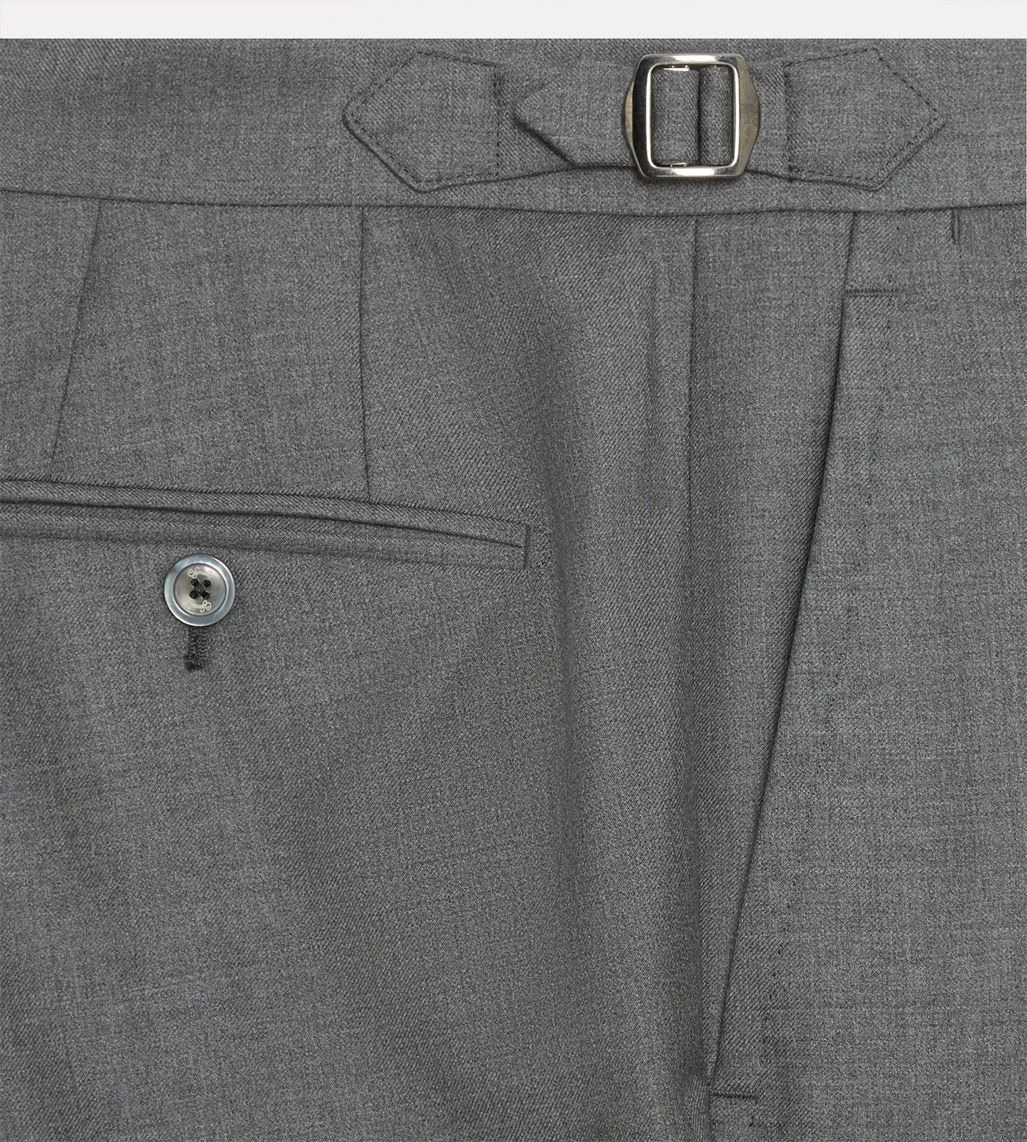 Pantalon classique en laine gris