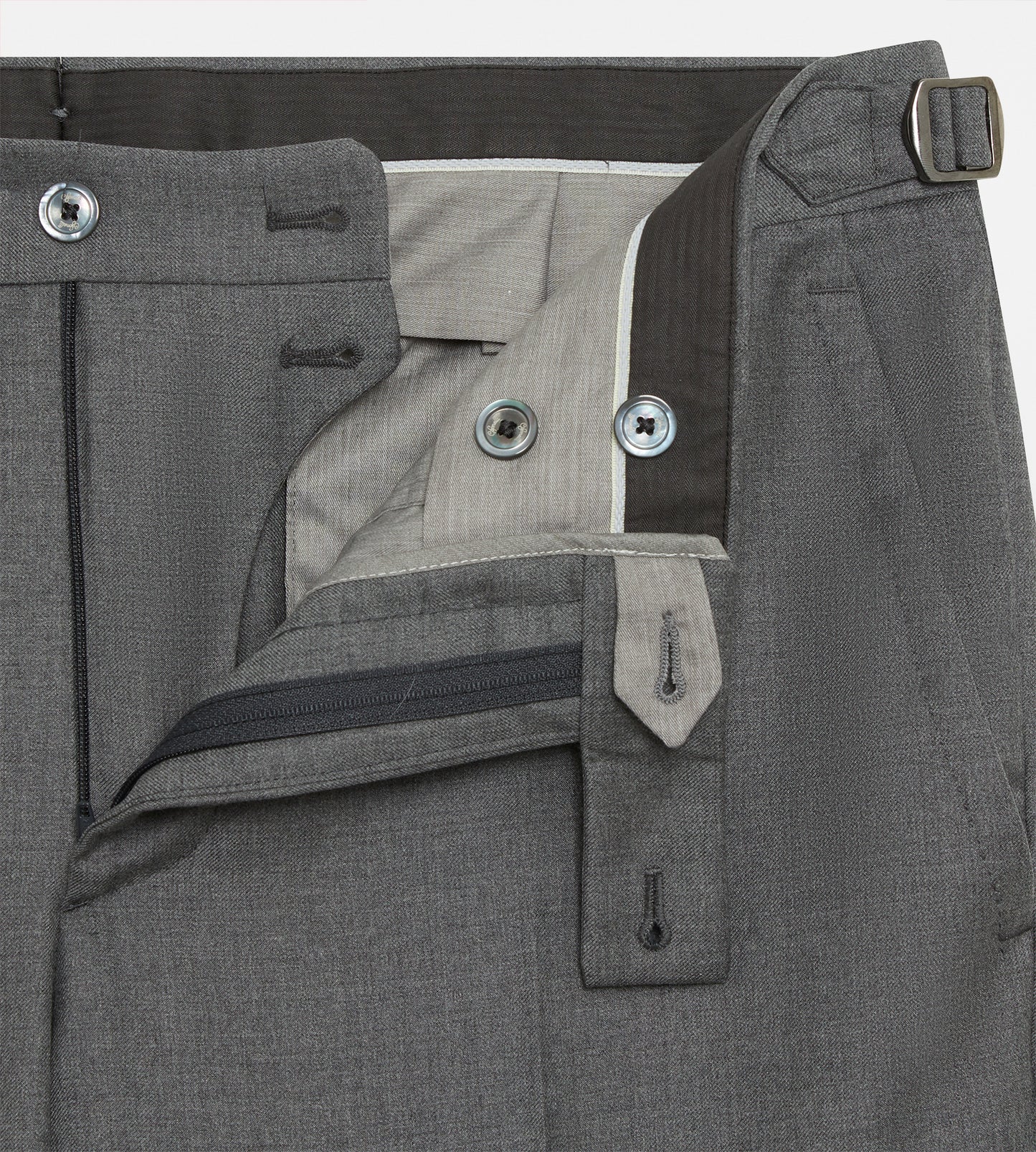 Pantalon classique en laine gris