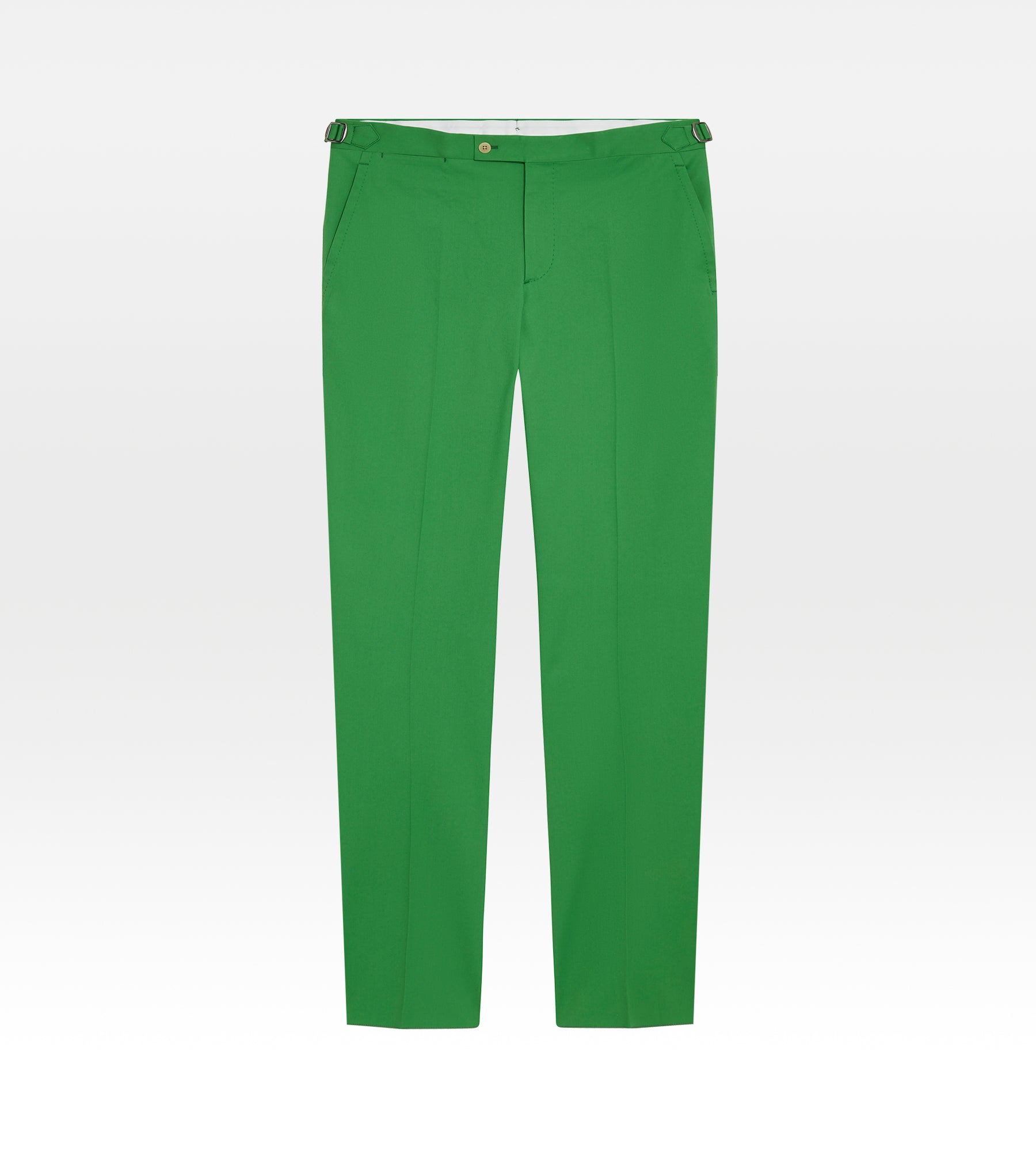 Pantalon classique en coton vert