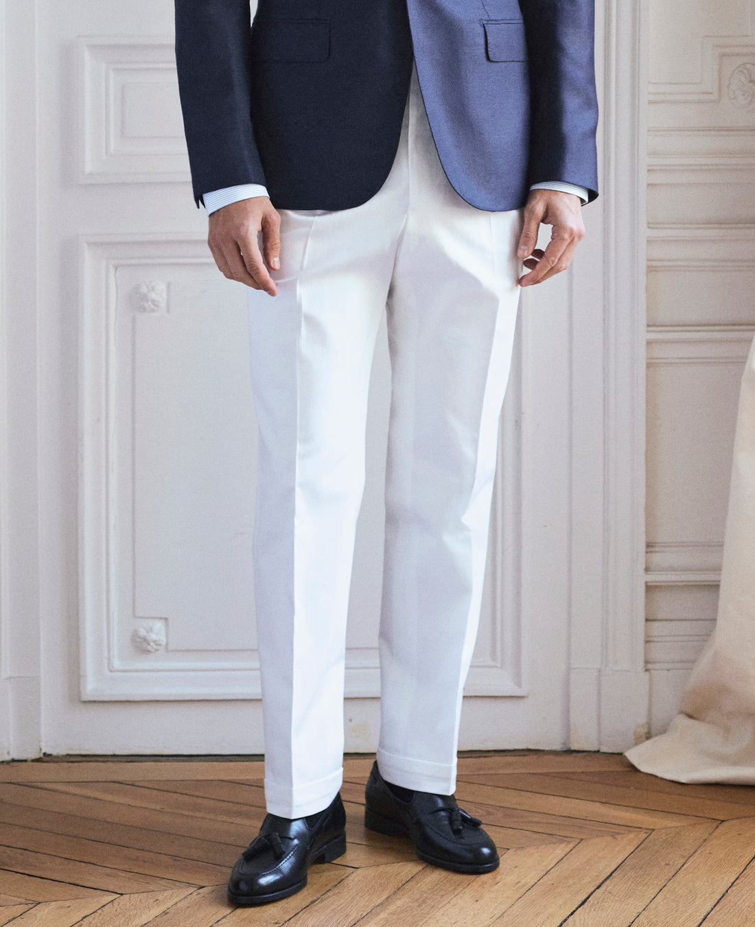 Pantalon blanc Lorenzo en coton