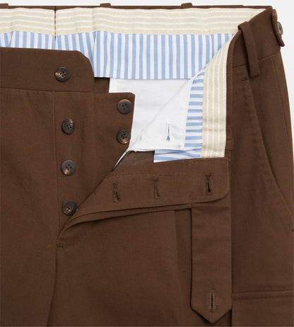 Pantalon cargo en coton marron - 24h du Mans