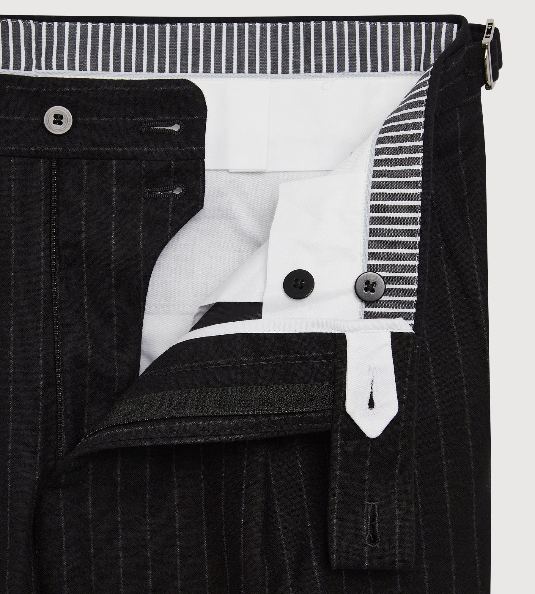 Pantalon en flanelle de laine noir